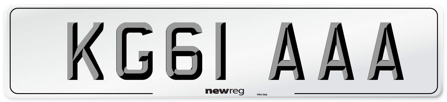 KG61 AAA Number Plate from New Reg